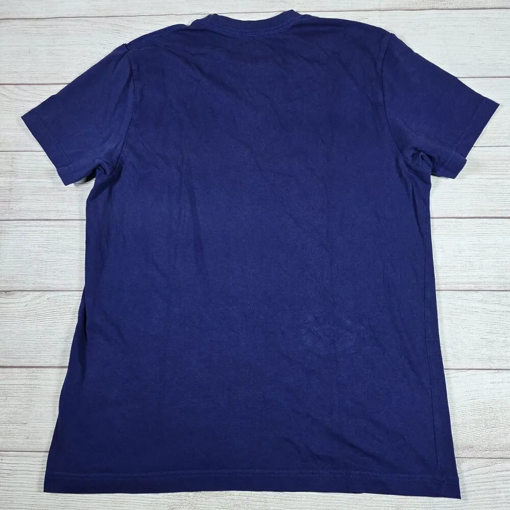 Vintage Nike FC Barcelona T-Shirt Rare 00s Y2K Swoosh Logo Football Sz XL Slim